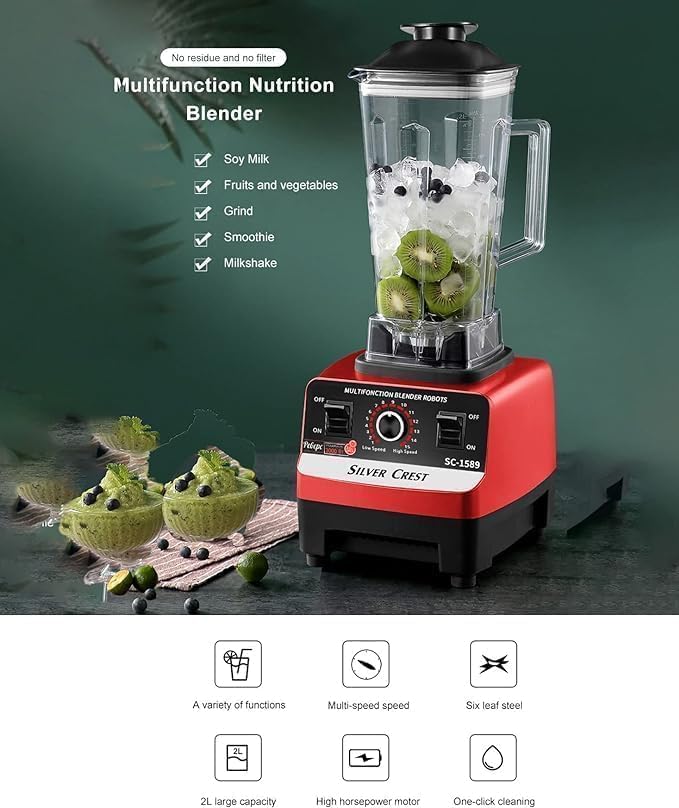 Silver Crust 2-in-1 Juicer Mixer Blender